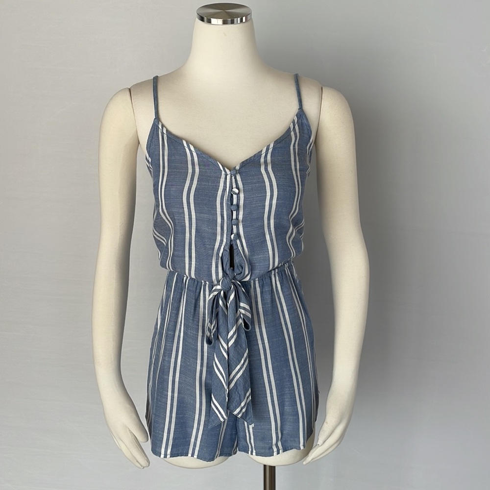 Abercrombie Romper Size Small Blue/White Stripe - Picture 3 of 10